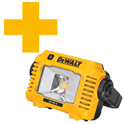 DeWALT lampen actie DCL077