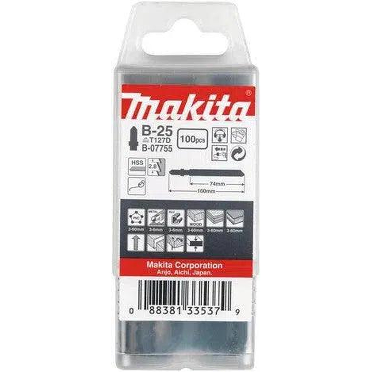 Makita B-07755 T 127 D Decoupeerzaagblad voor Multimateriaal VE=100
