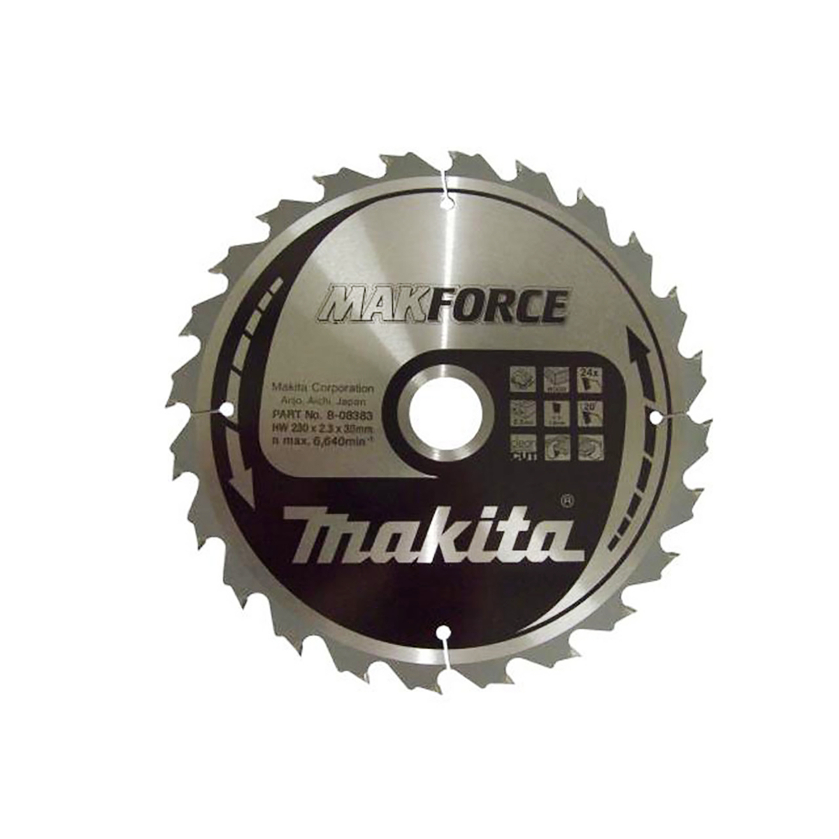 Makita B-08296 Cirkelzaagblad Hout | Makforce | 160 x 20 mm | 24-tands