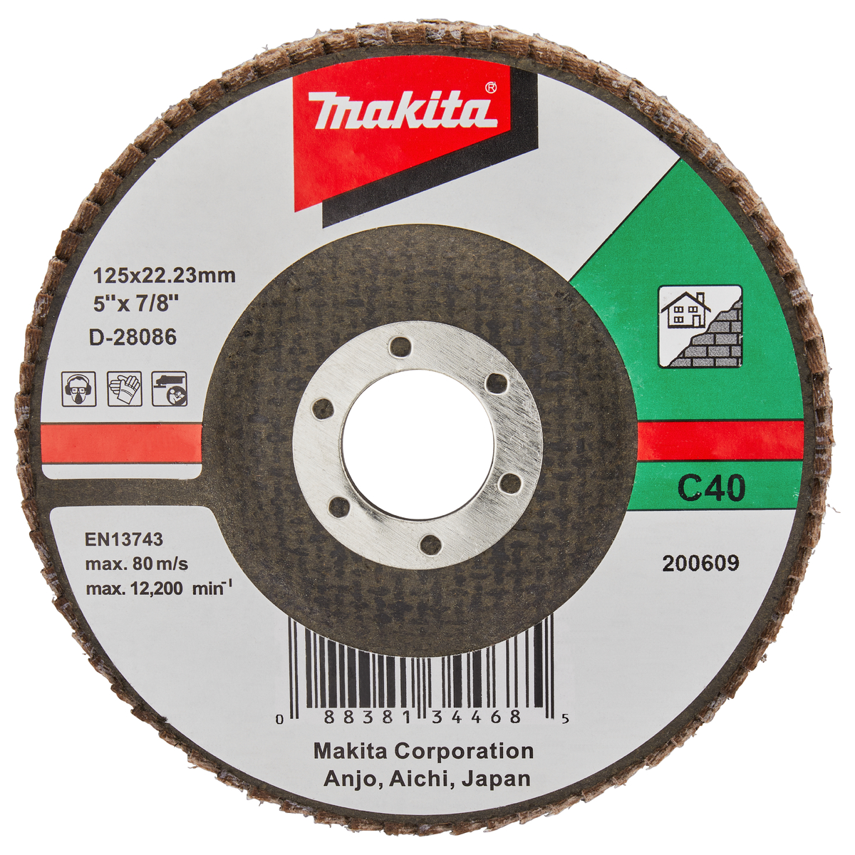 Makita D-28086 Lamellenschuurschijf C40 | 125 mm