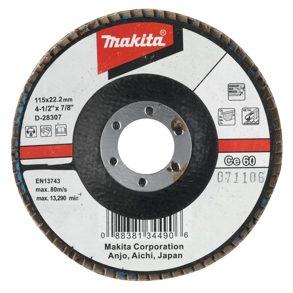 Makita D-28307 Lamellenschuurschijf Ce60 | 115mm