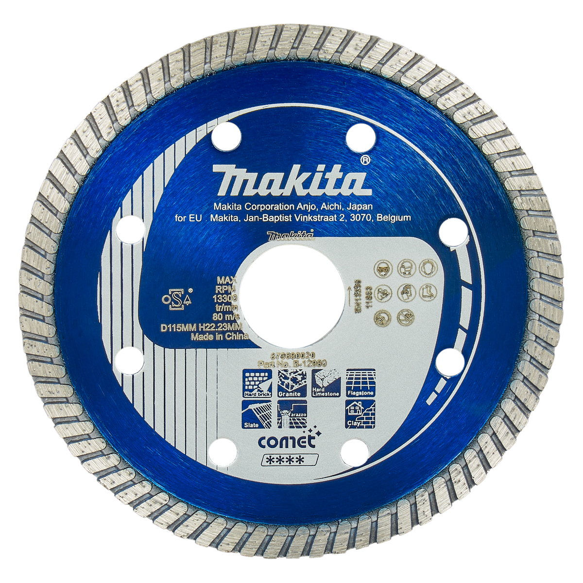 Makita B-12980 Diamantschijf | 115 x 22,23 x 2,4 mm