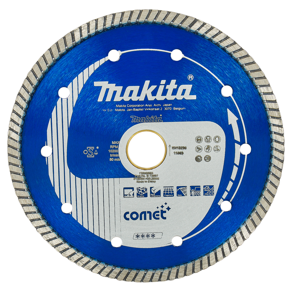 Makita B-13007 Diamantschijf | 150 x 22,23 x 2,4 mm | + reduceerring 20 mm