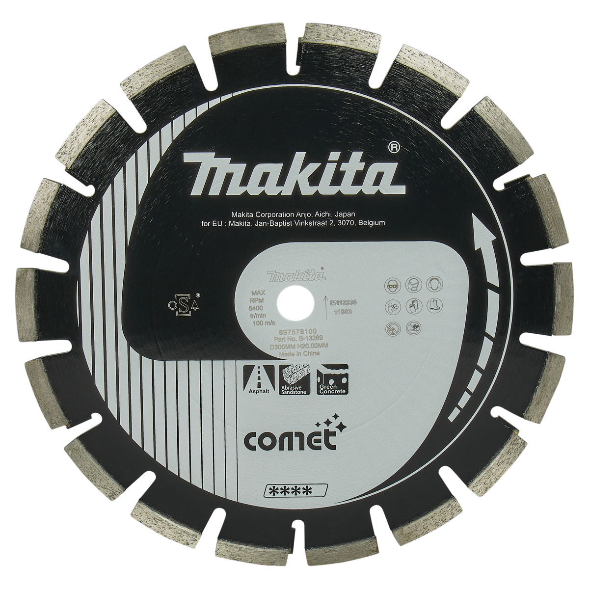 Makita B-13269 Diamantschijf | 300 x 20 x 2,8 mm