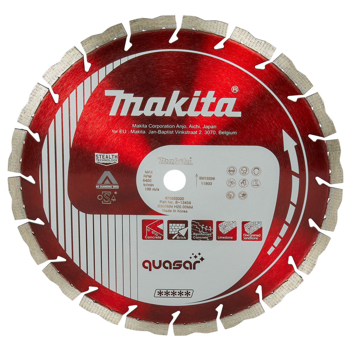 Makita B-13459 Diamantschijf | 300 x 20 x 3,0 mm
