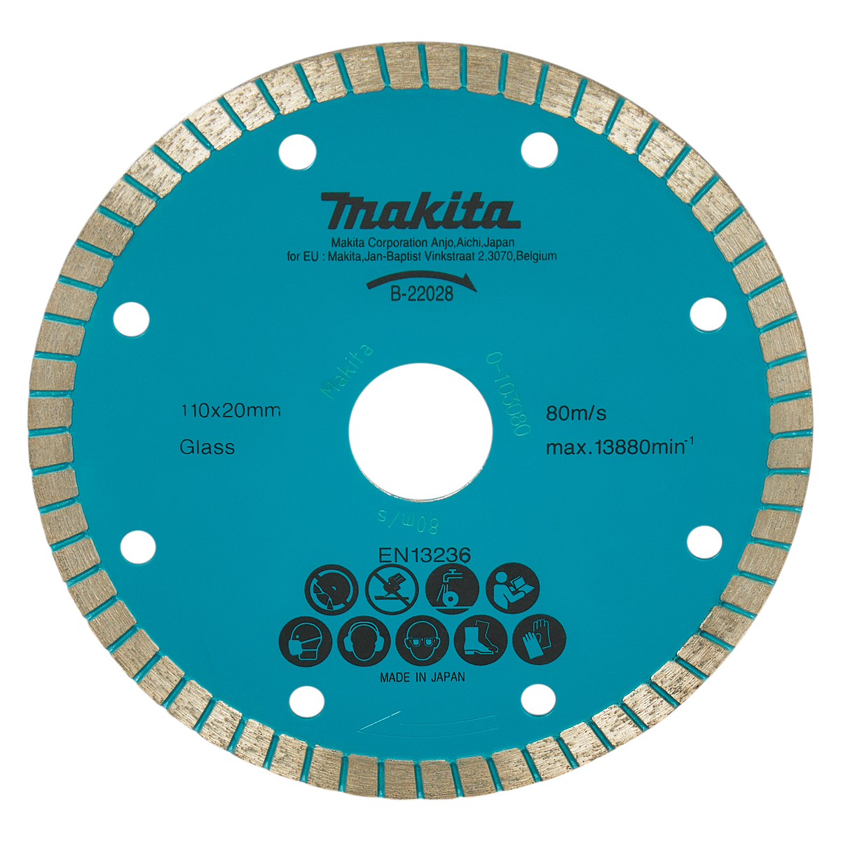 Makita B-22028 Diamantschijf | 110 x 20 x 1,9 mm