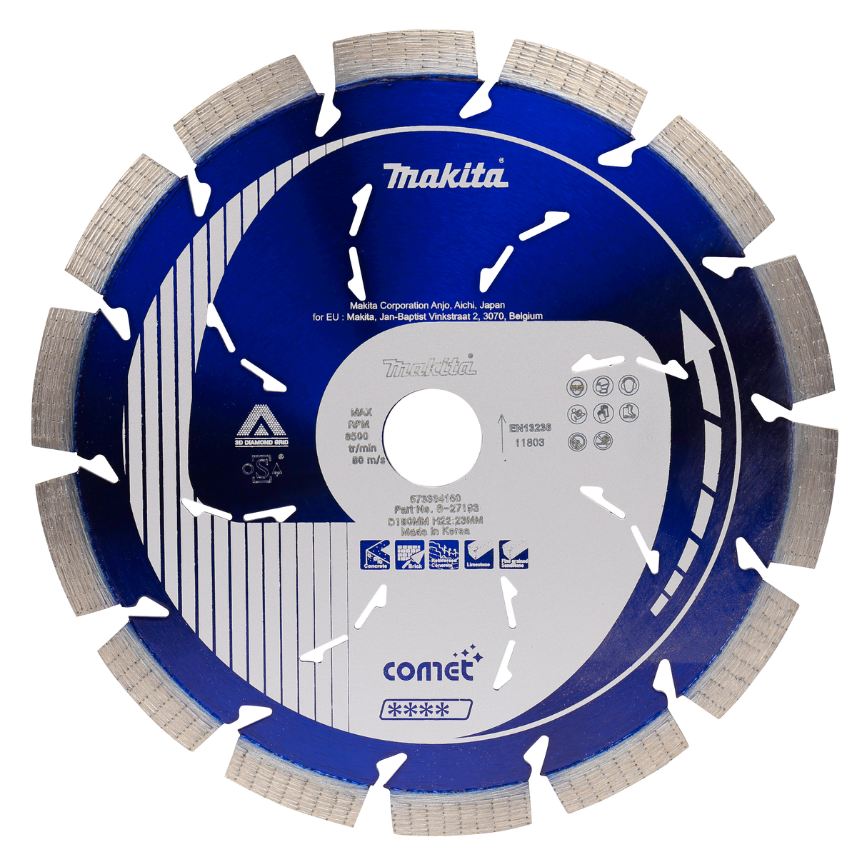 Makita B-27193 Diamantschijf | 180 x 22,23 x 2,2 mm