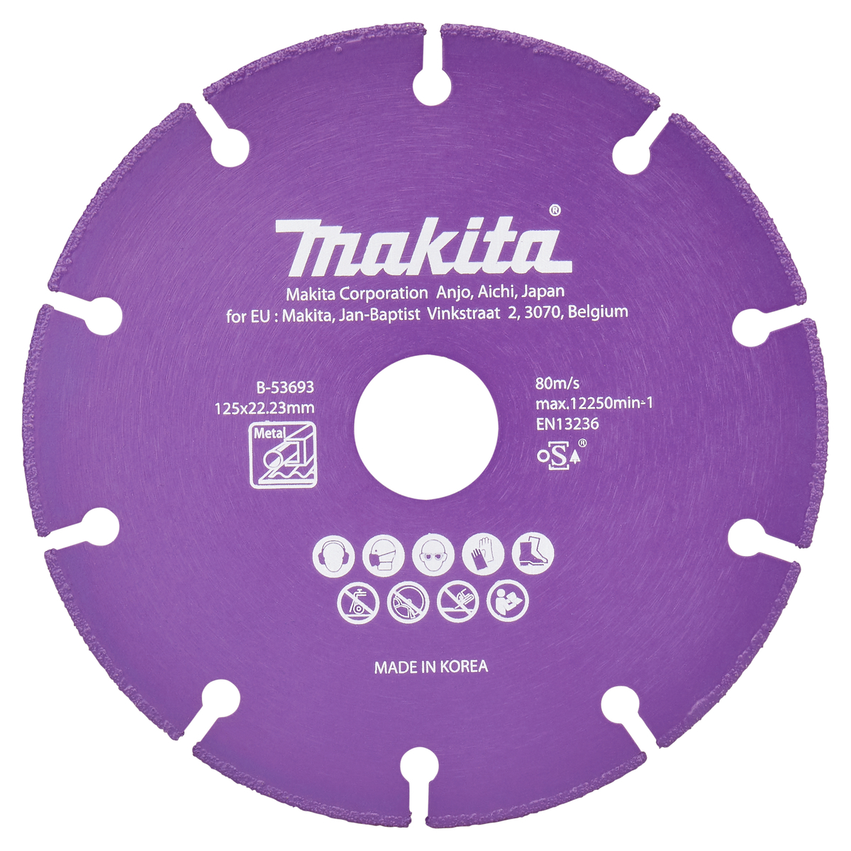Makita B-53693 Diamantschijf staal | 125 x 22,23 x 1,3 mm