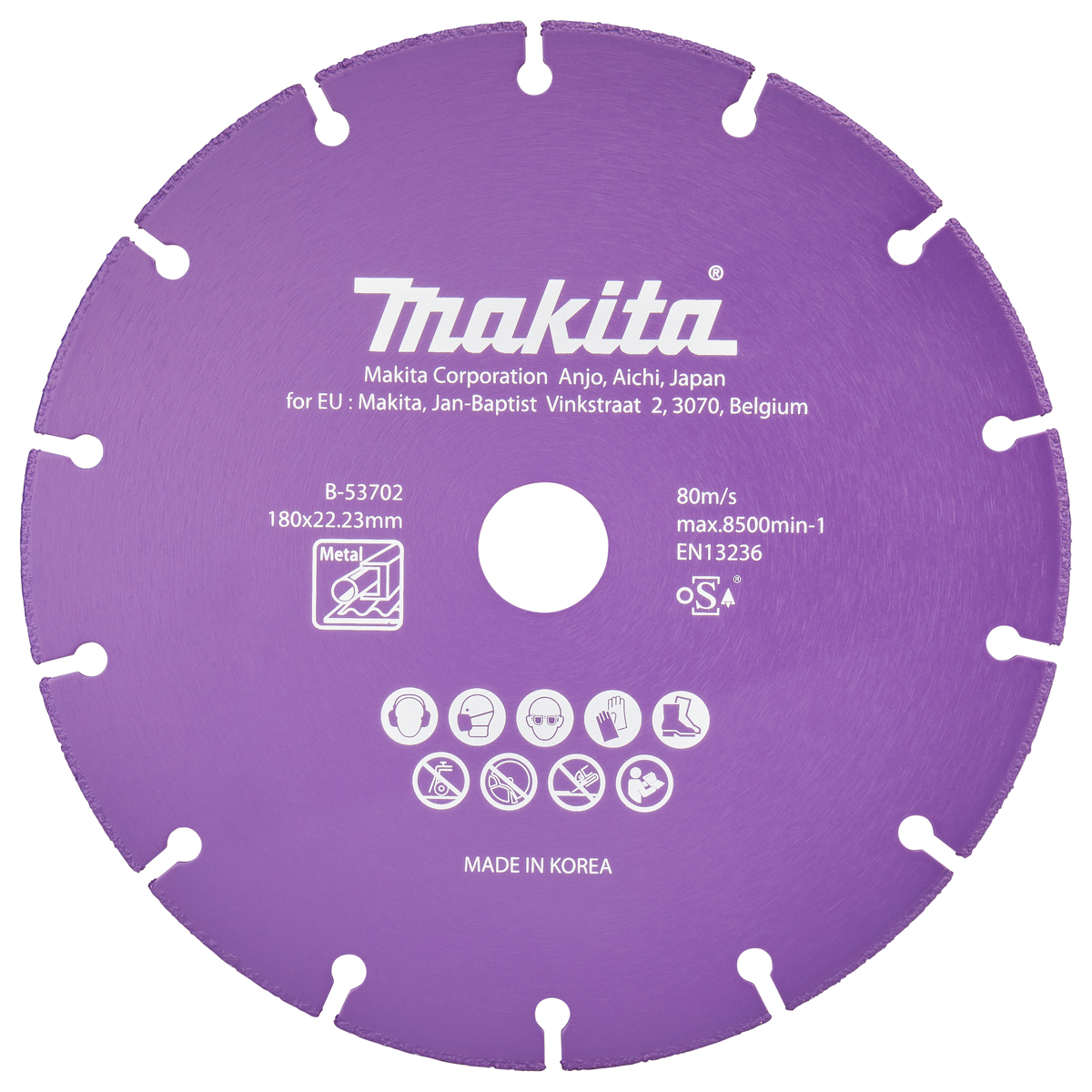 Makita B-53702 Diamantschijf staal | 180 x 22,23 x 1,3 mm