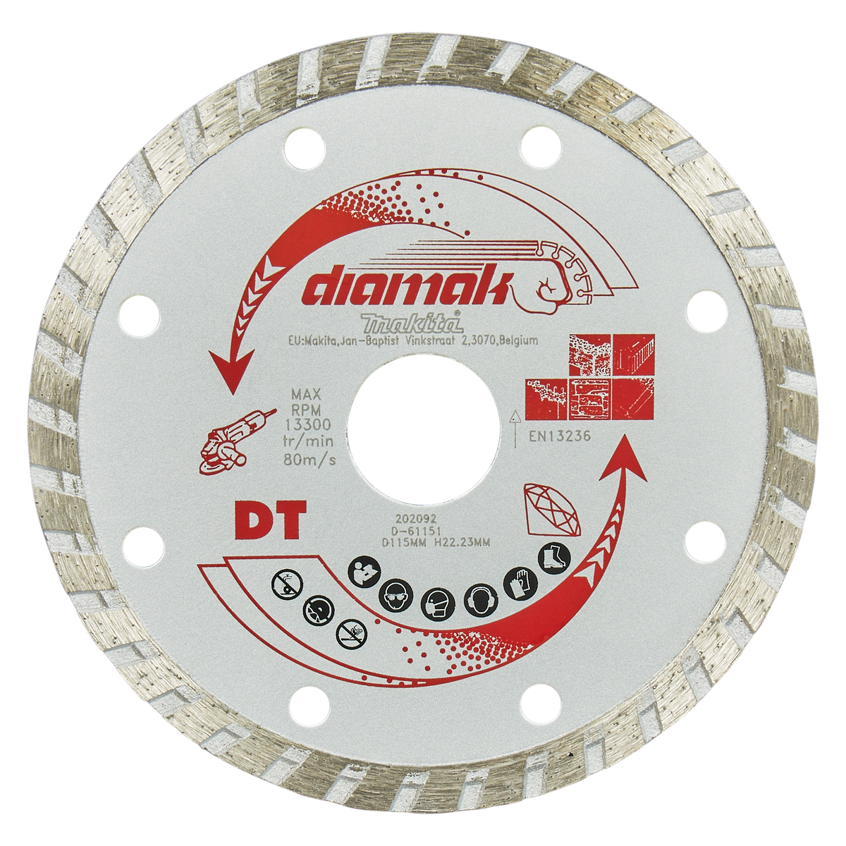 Makita D-61151 Diamantschijf | 115 x 22,23 x 2,2 mm