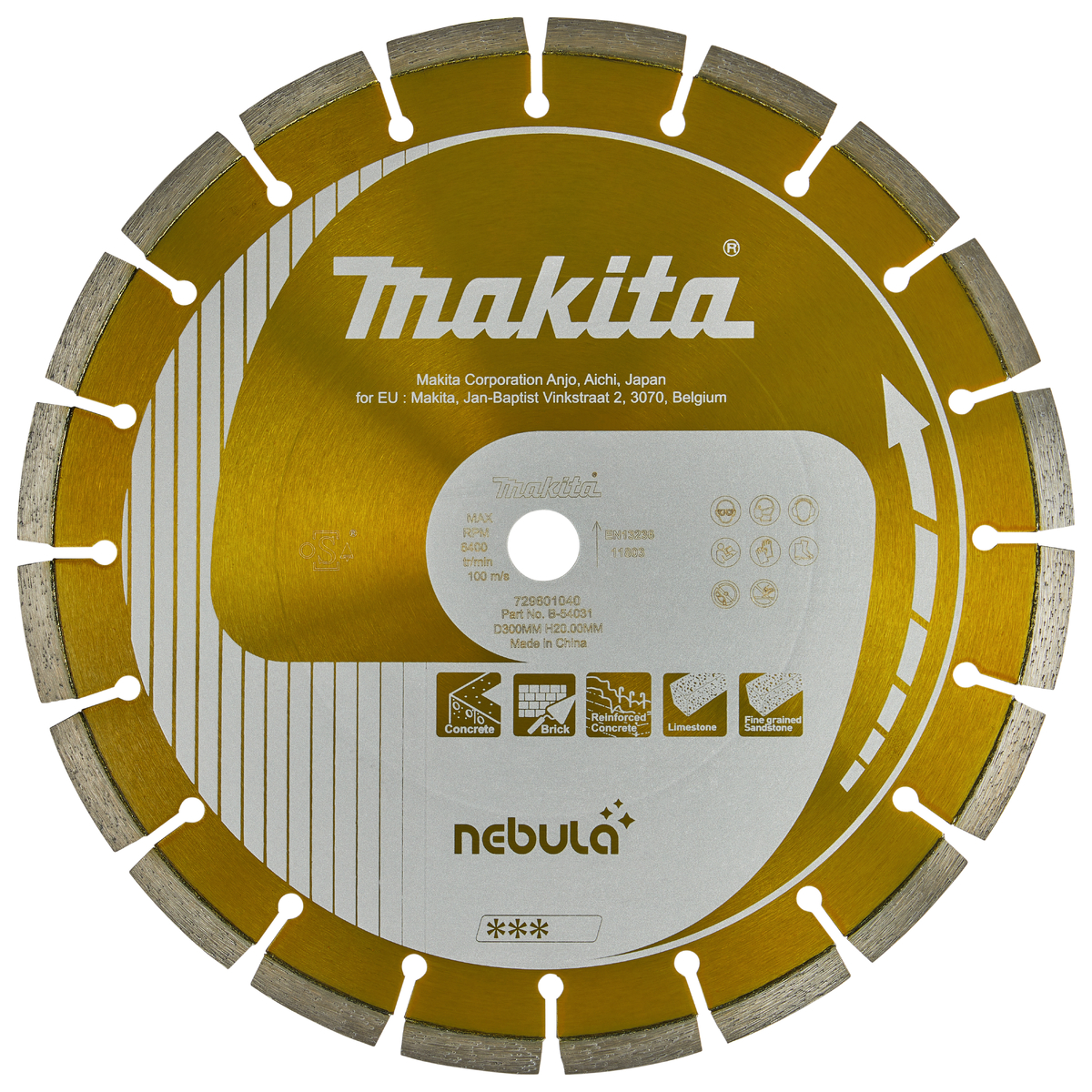 Makita B-54031 Diamantschijf | 300 x 20 x 2,8 mm