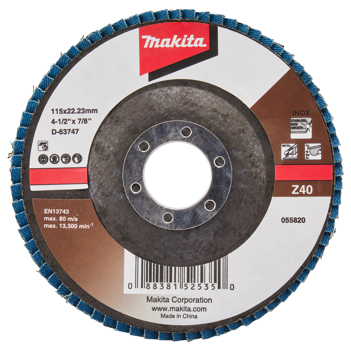 Makita D-63747 Lamellenschuurschijf Z40 | 115 mm