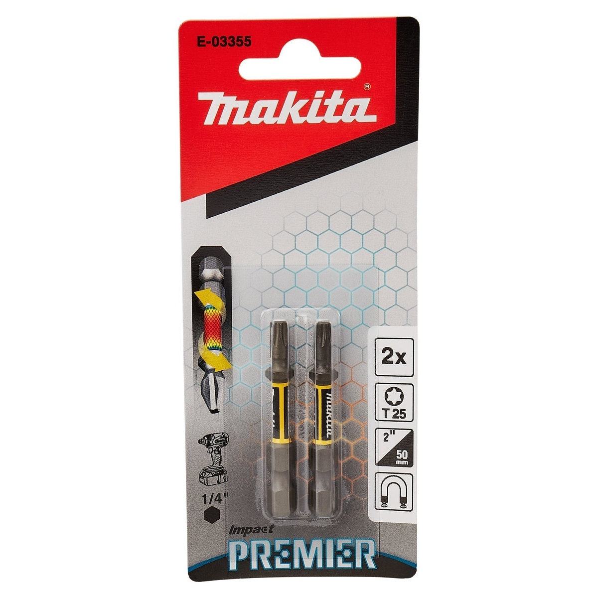 Makita Slagschroefbit T25x50mm XTT Impact Premier - E-03355
