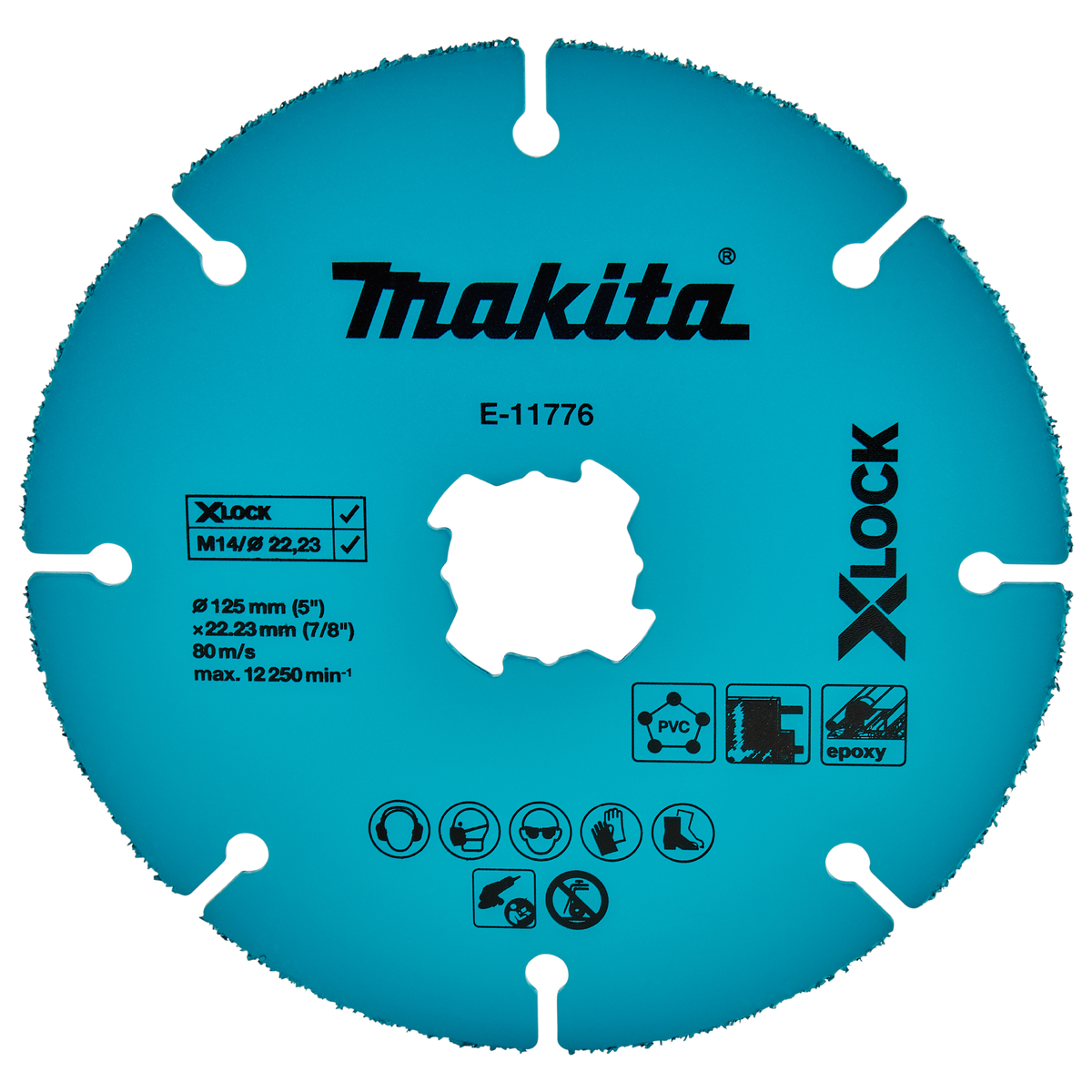 Makita E-11776 Doorslijpschijf PVC/GVK X-LOCK | 125 x 22,23 x 2,0 mm