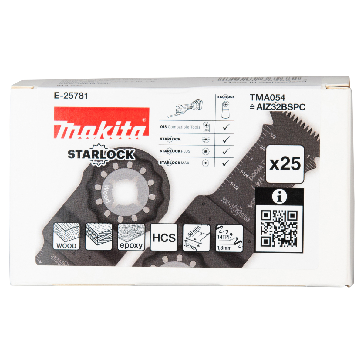 Makita E-25781 TMA054 Invalzaagblad 32x50mm hout 25 stuks