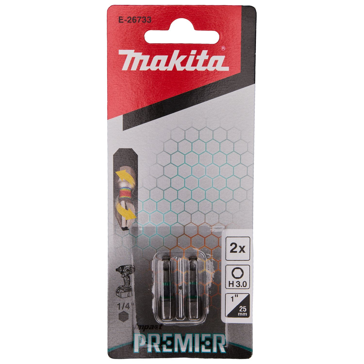 Makita E-26733 Slagschroefbit H3x25mm