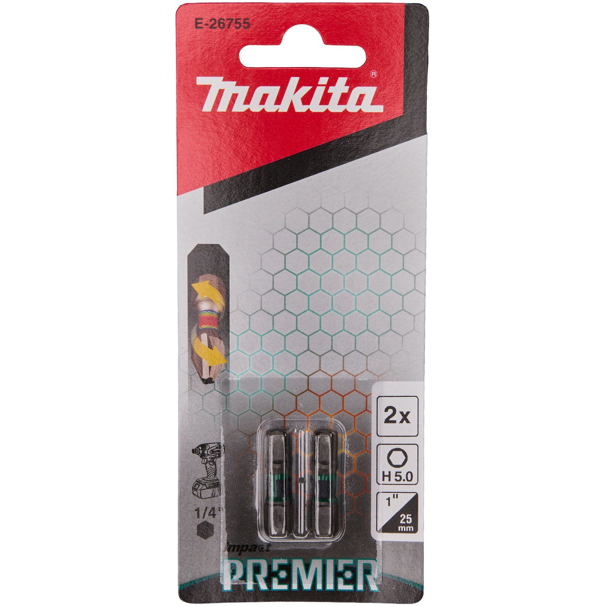 Makita E-26755 Slagschroefbit H5x25mm