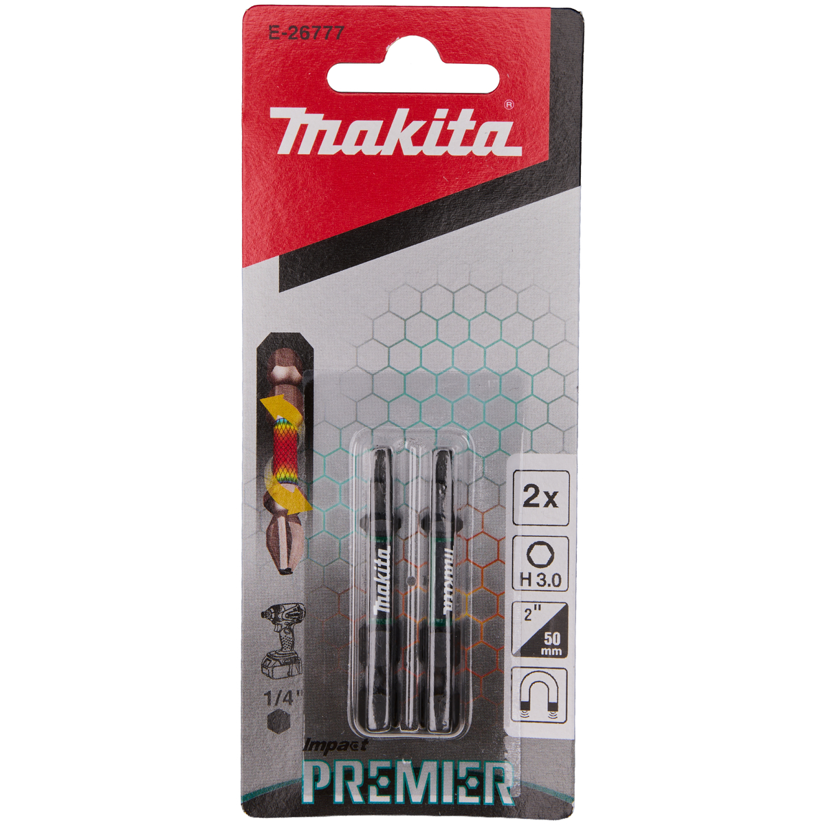 Makita E-26777 Impact Premier Slagschroefbit H3x50mm VE=2