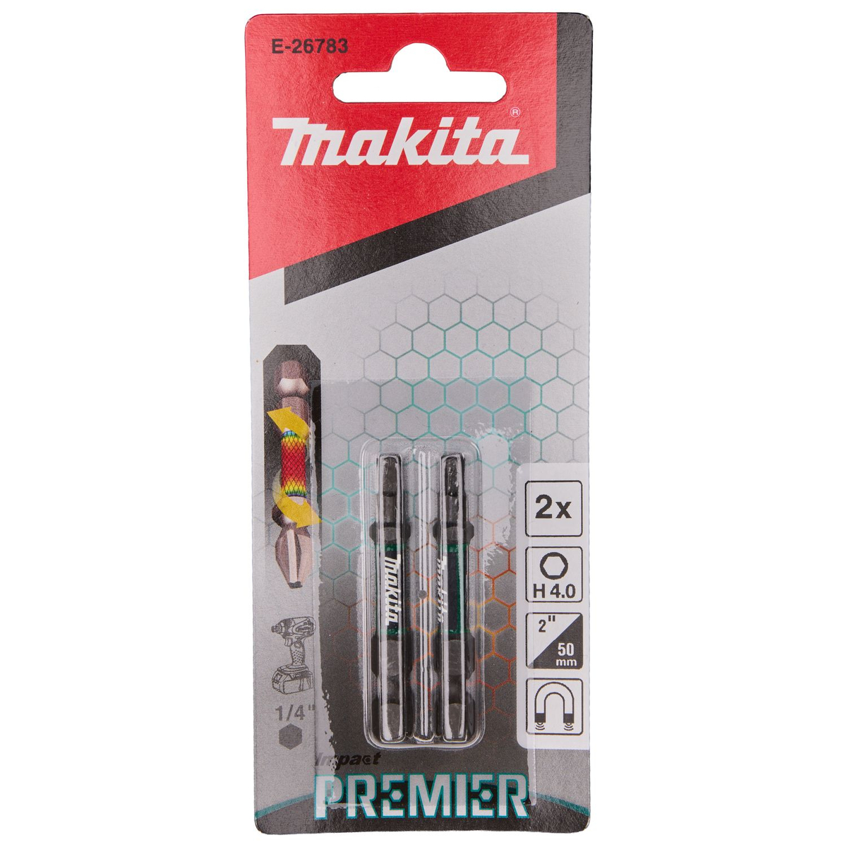 Makita E-26783 Impact Premier Slagschroefbit H4x50mm VE=2