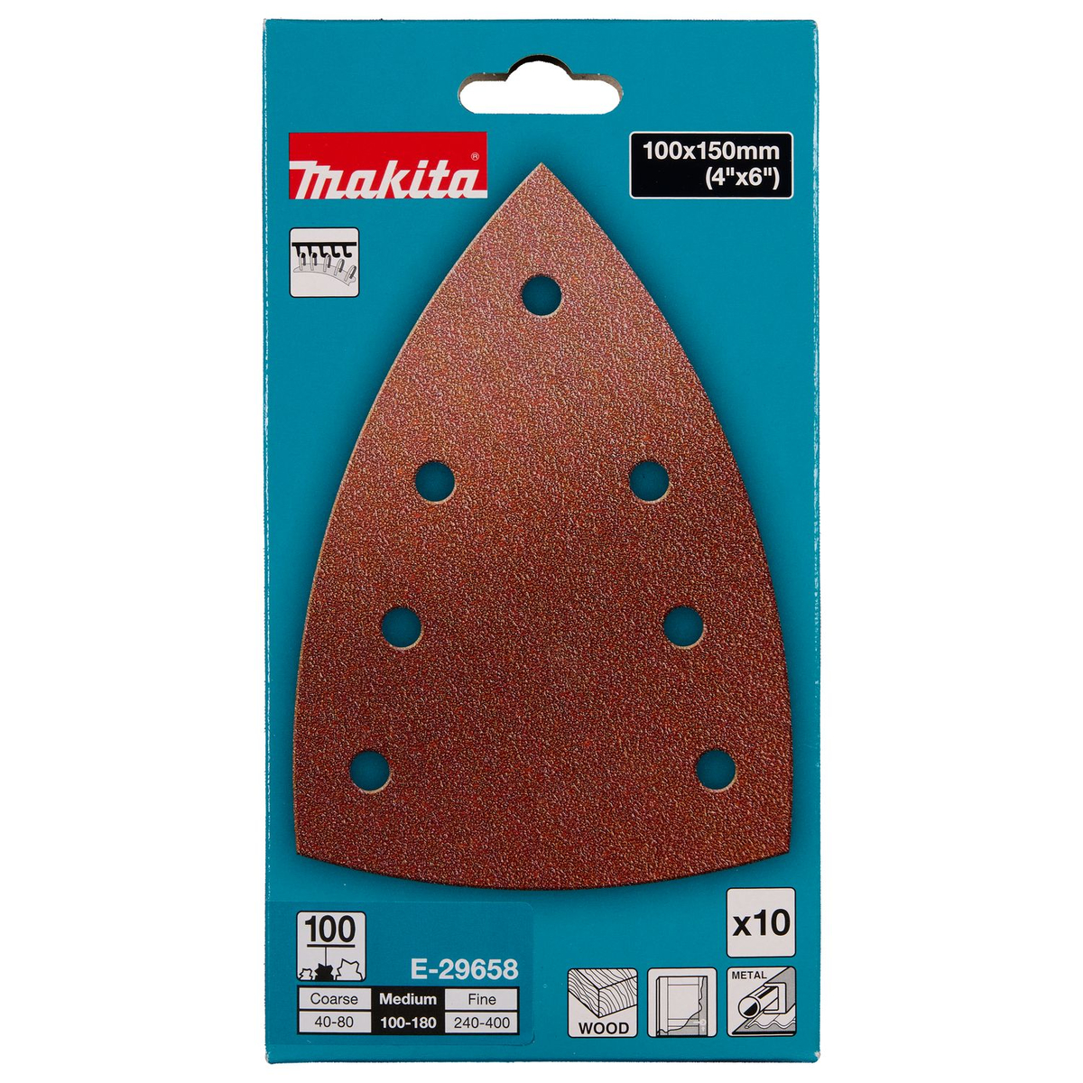 Makita E-29658 Delta schuurvel 100x150 A100 VE=10