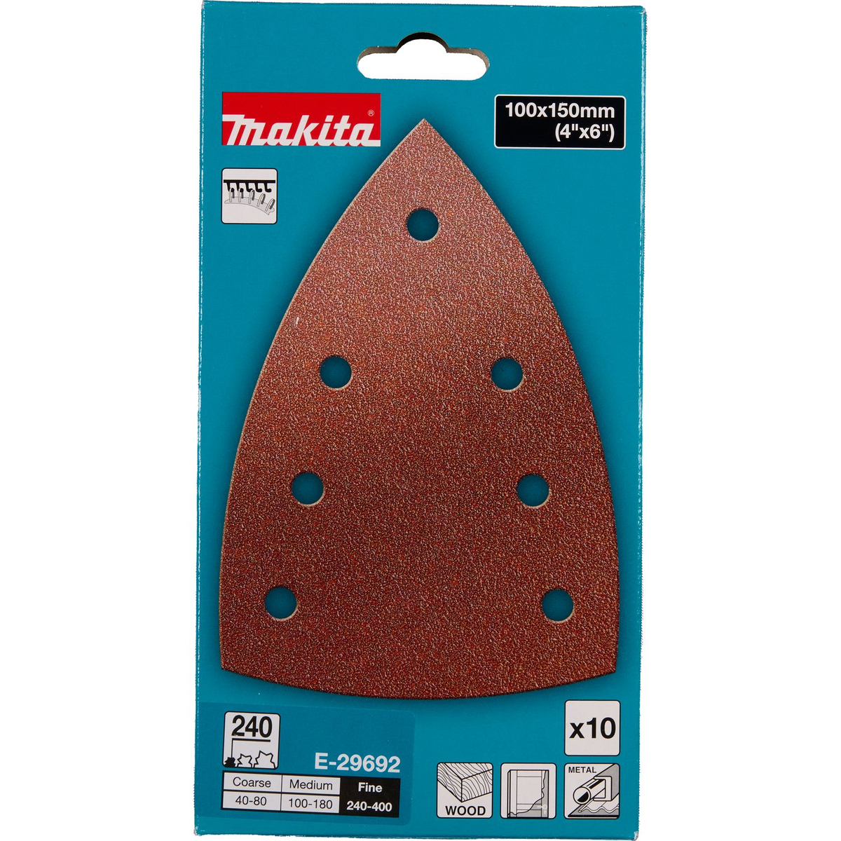 Makita E-29692 Delta schuurvel 100x150 A240 VE=10