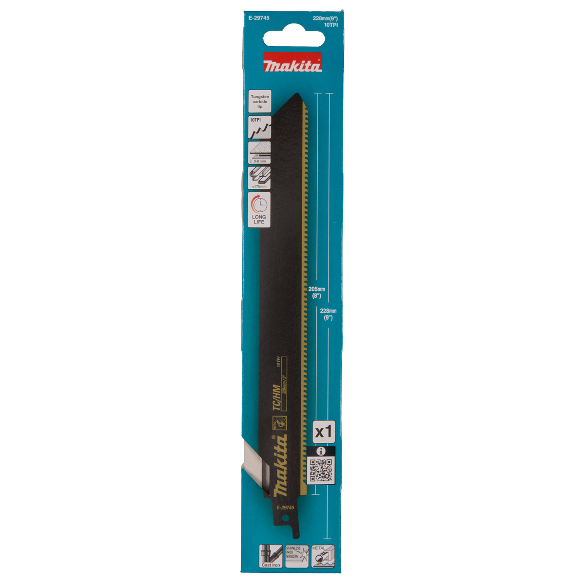 Makita E-29745 Reciprozaagblad gietijzer/RVS 228 mm