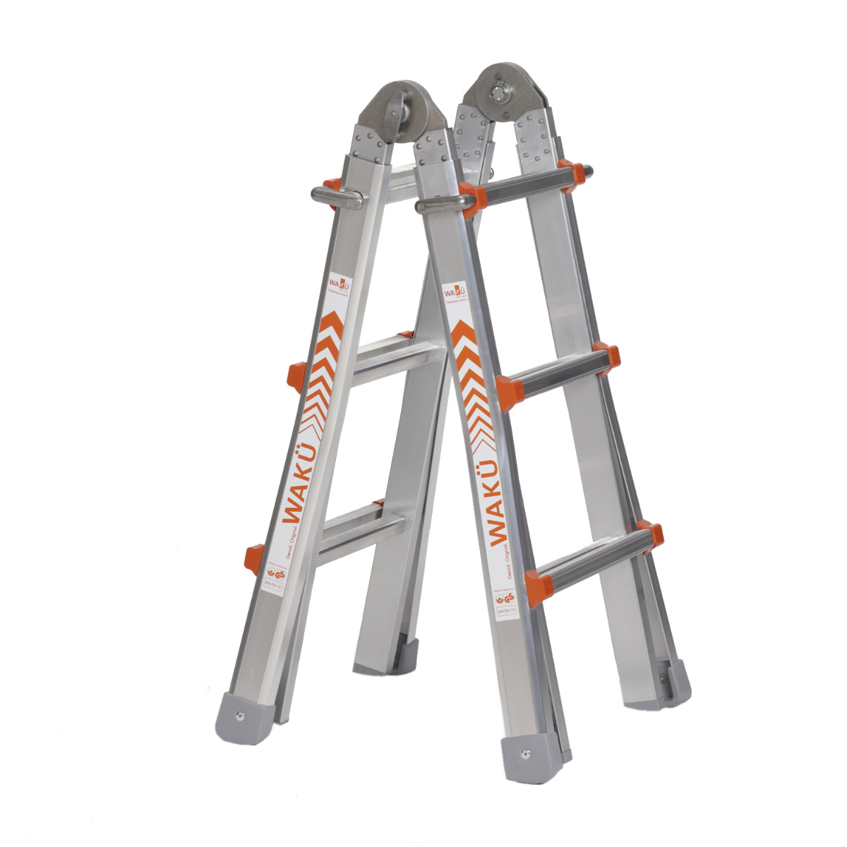 Waku Telescoopladder vouwladder 4x3 treden - 1413800100 afbeelding