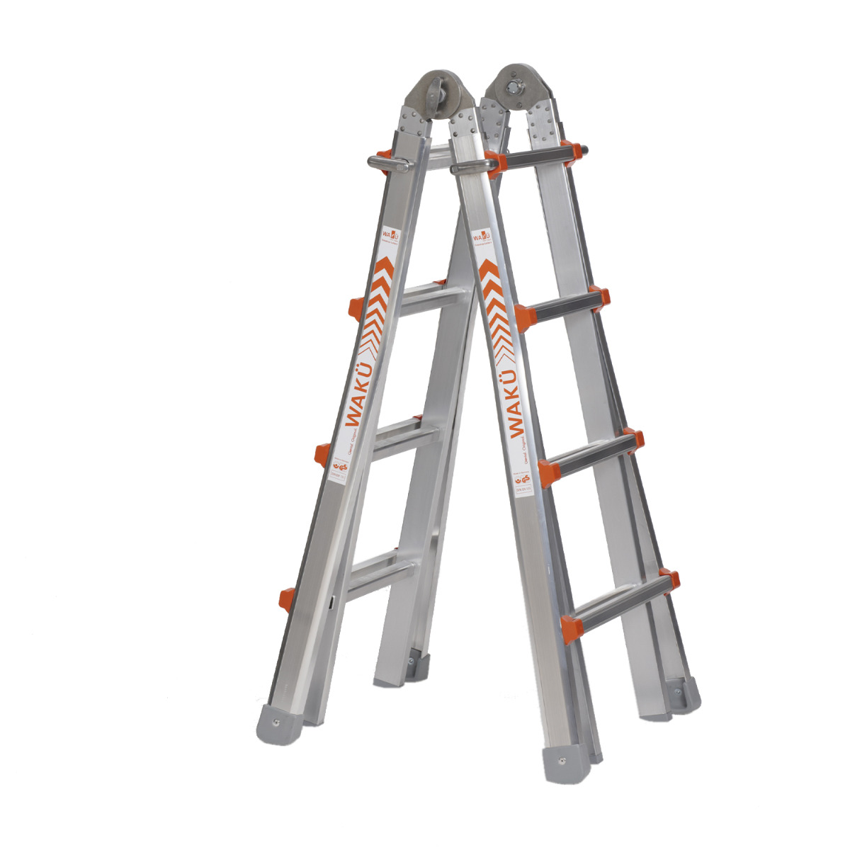 Waku Telescoopladder vouwladder 4x4 treden - 1413800101 afbeelding