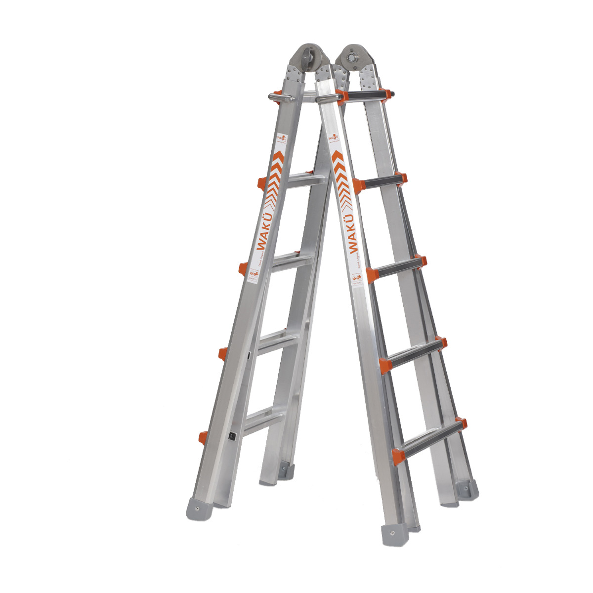 Waku Telescoopladder vouwladder 4x5 treden - 1413800102 afbeelding