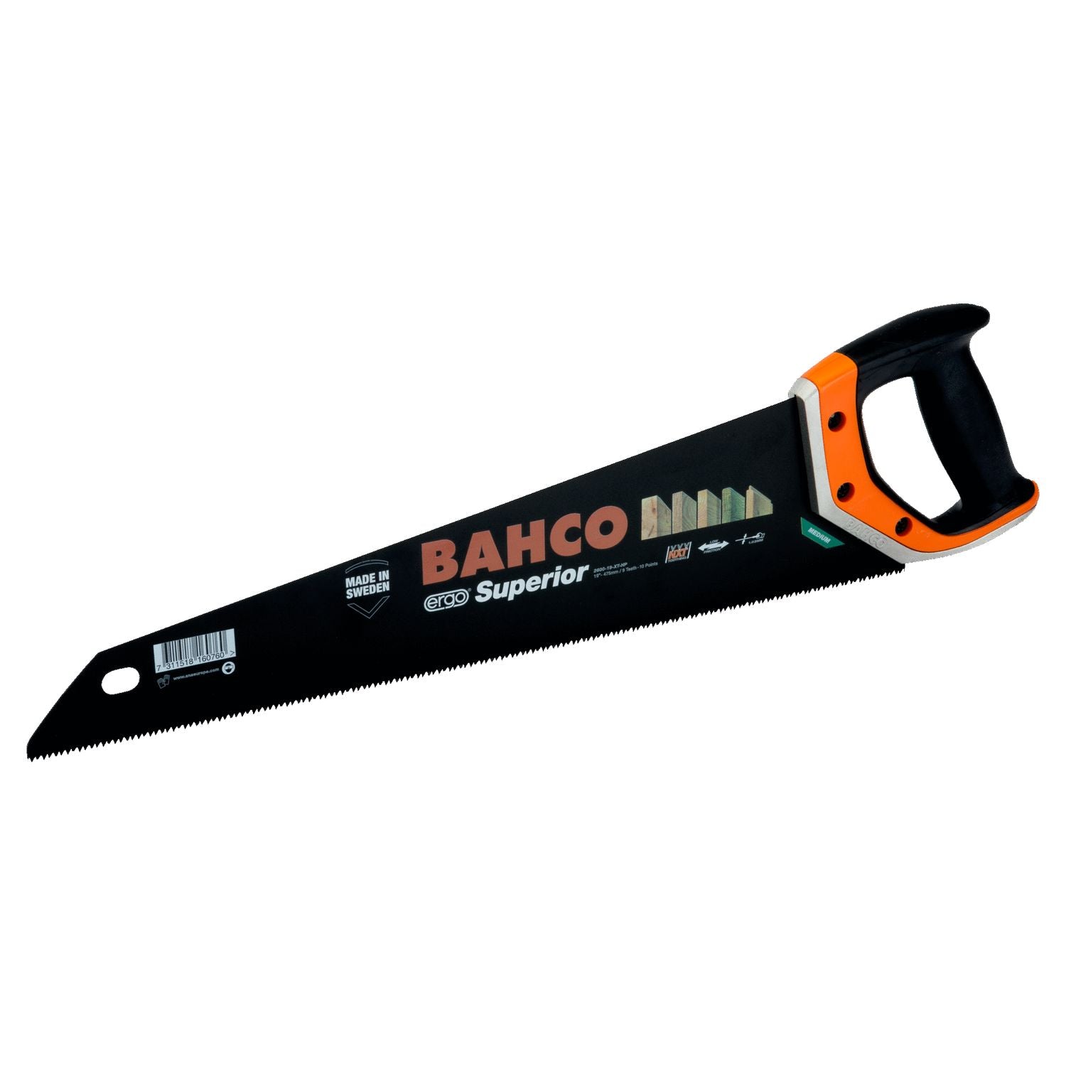 Bahco Handzaag ERGO™ Superior™ 475mm 9/10T - 2600-19-XT-HP