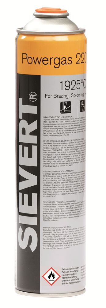 Sievert Gaspatroon Powergas 600 ml - 220483 afbeelding