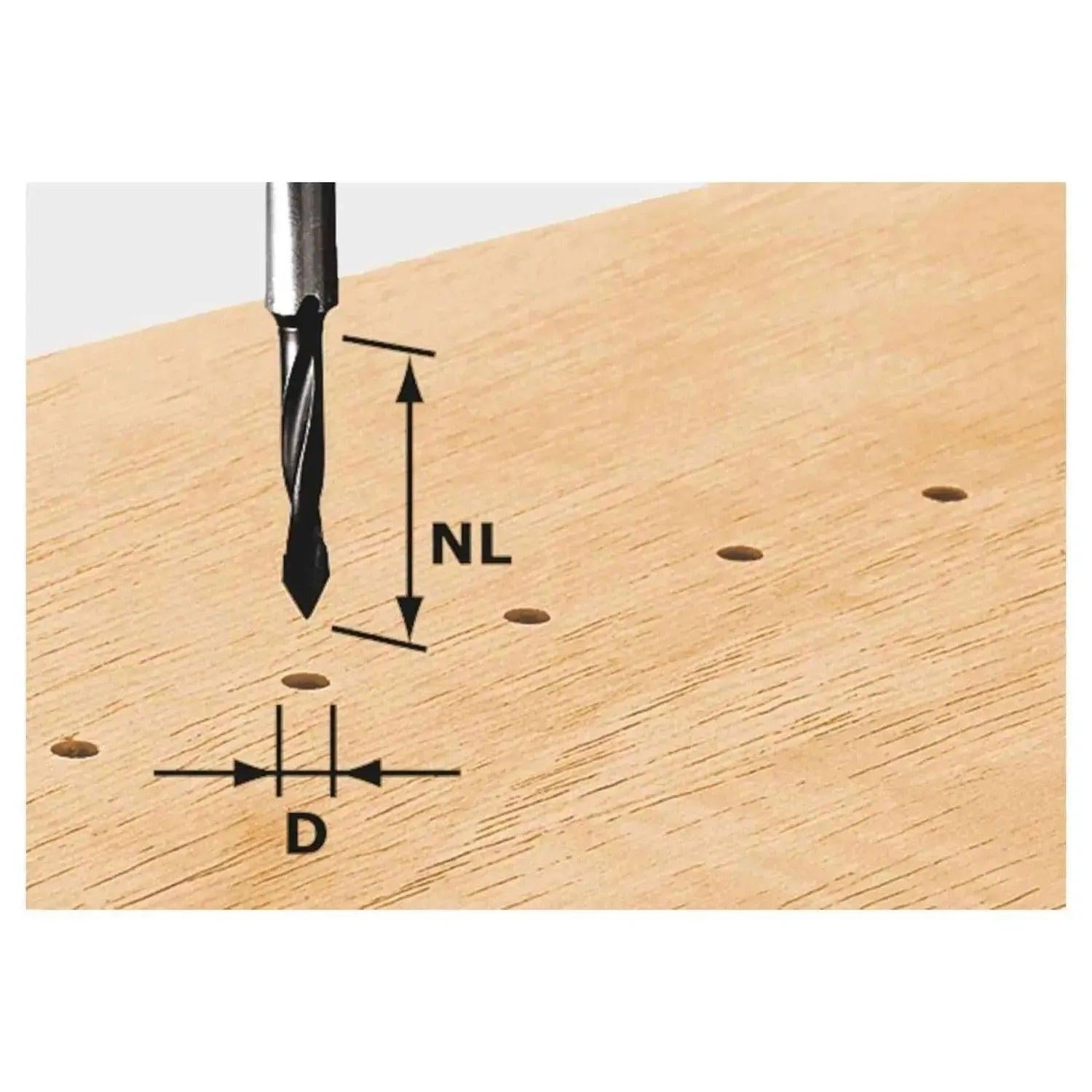 Festool HW S8 D5/30 Doorgangsboor HW - 491064