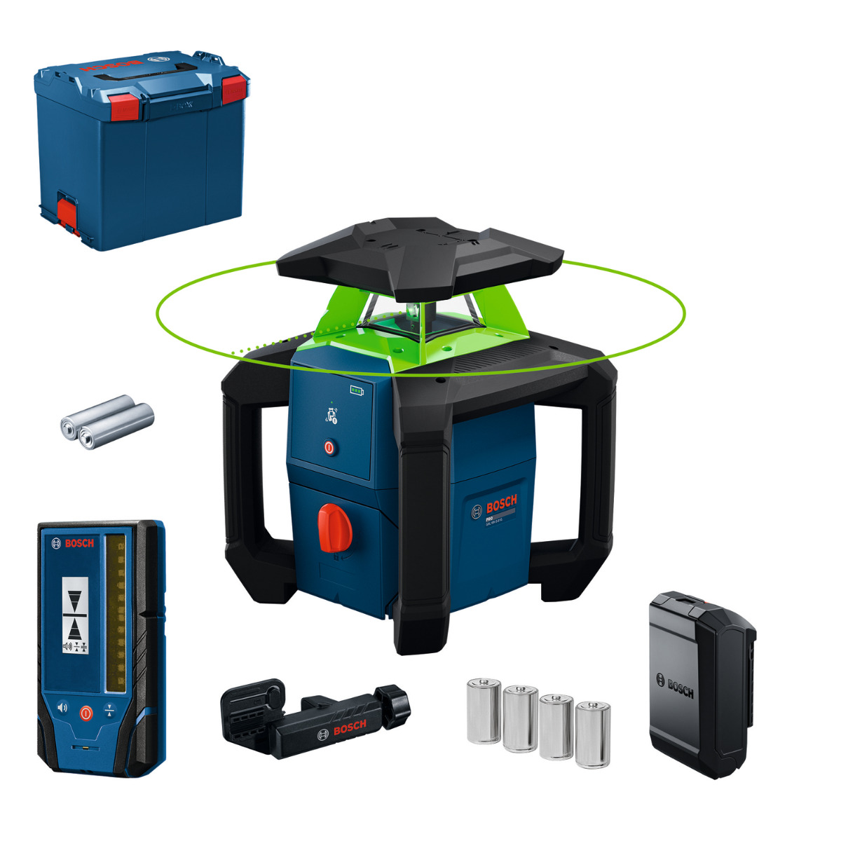 Bosch Professional GRL 18V-3-31 G – Basic Body met ontvanger in L-BOXX