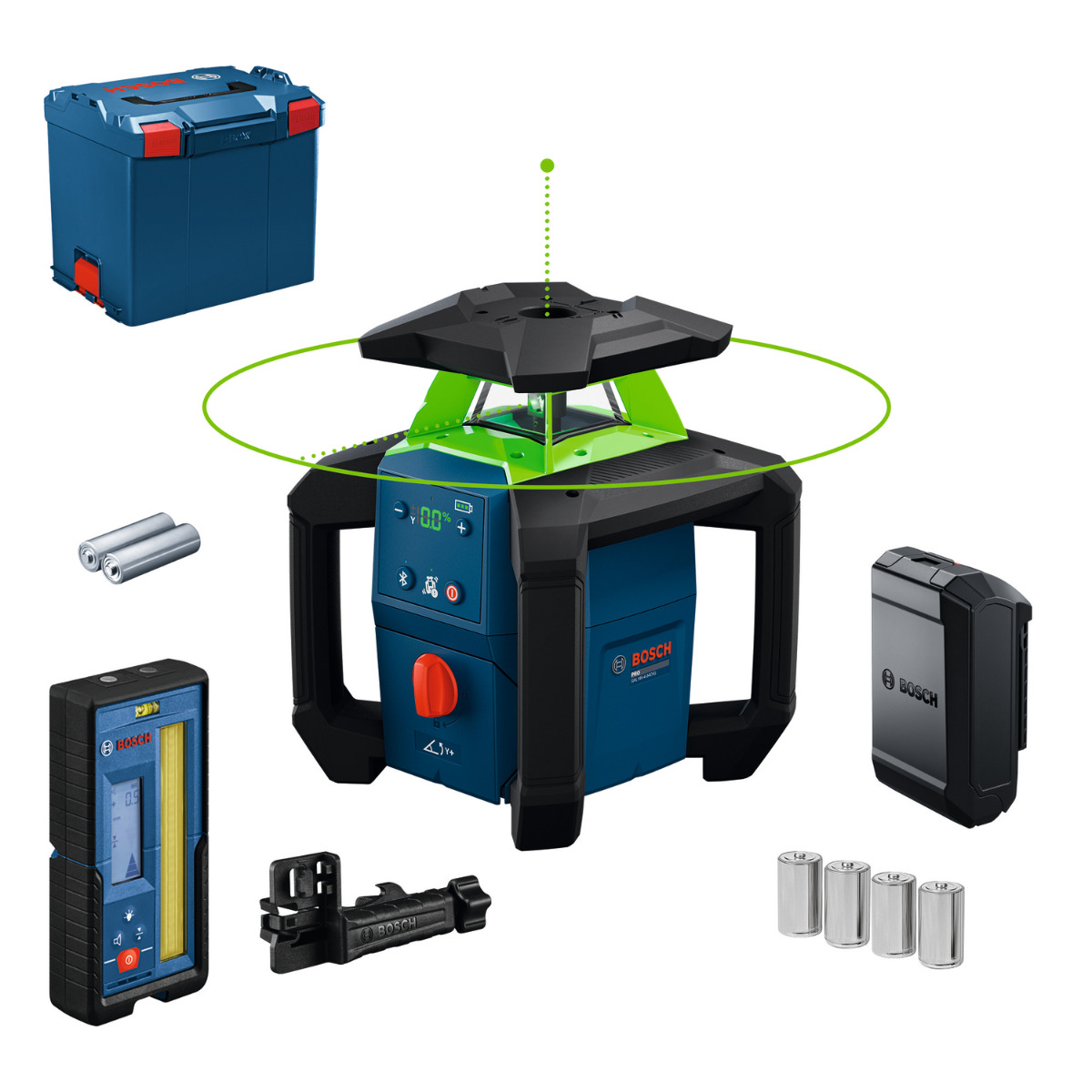 Bosch Professional GRL 18V-4-34 CVG – Basic Body met ontvanger in L-BOXX