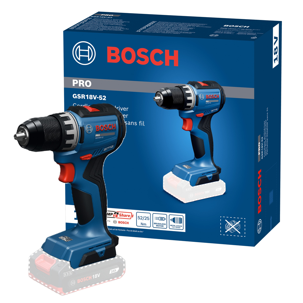 Bosch Professional GSR 18V-52