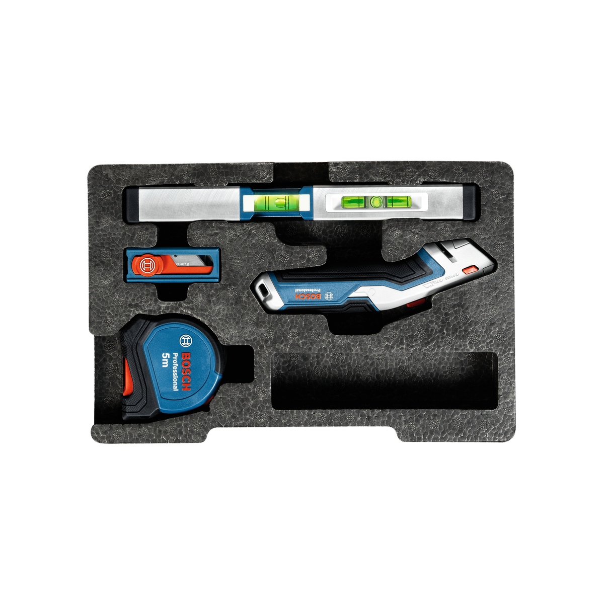 Bosch Professional Handgereedschapset 3-delig + reservemessen in halve L-Boxx inlay - 1600A027M3