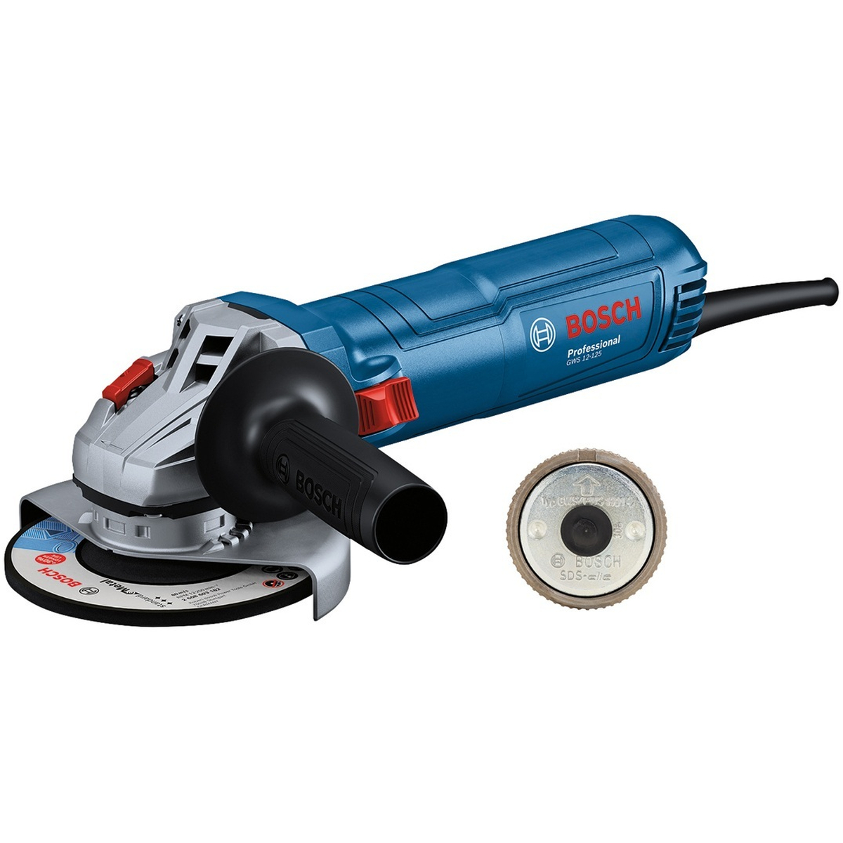 Bosch Professional GWS 12-125 – 125 mm 1200W + SDS-moer