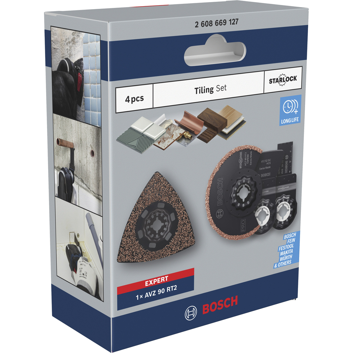 Bosch Professional Tiling multitoolzaagbladenset 4-delig - 2608669127