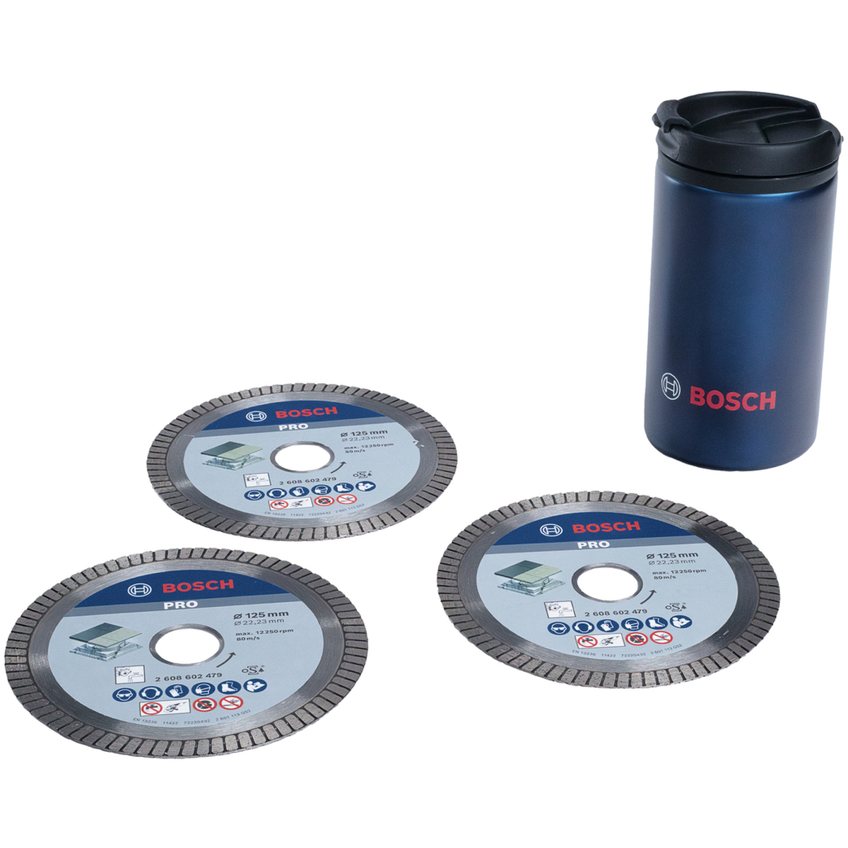 Bosch Professional PRO Diamantschijfset voor keramiek (3 stuks) + thermobeker - 0615997670