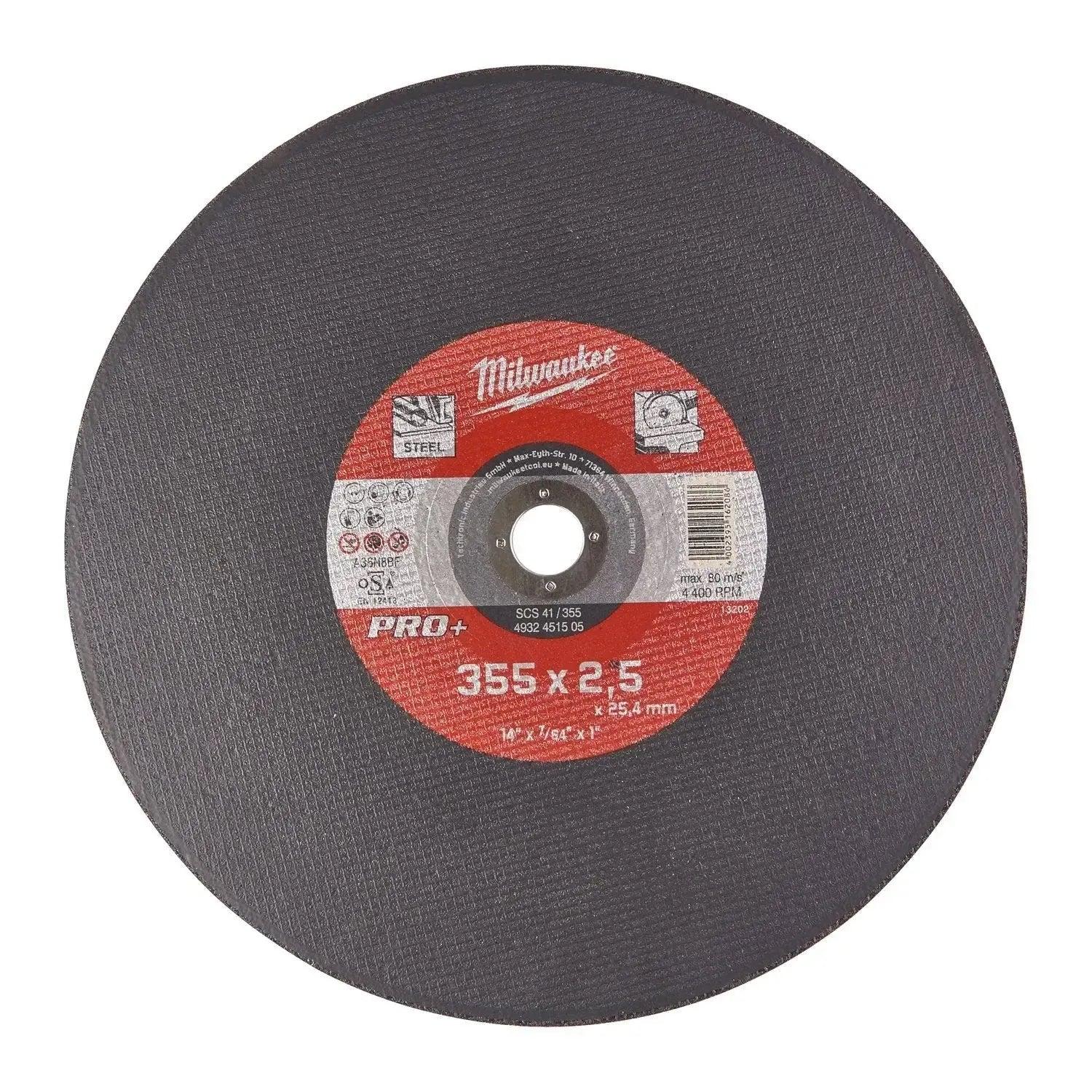Milwaukee Metaalzaagblad voor afkortzaagmachines PRO+ SC 41 / 355 x 2,5 x 25 mm - 4932451505 afbeelding 1
