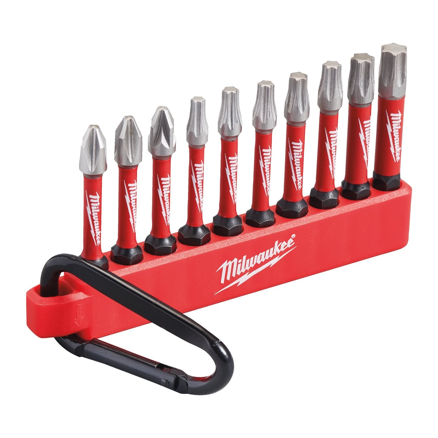 Milwaukee SHOCKWAVE™ Bitset Impact Duty™ CARABINER Set 10-delig - 4932480941 afbeelding 1