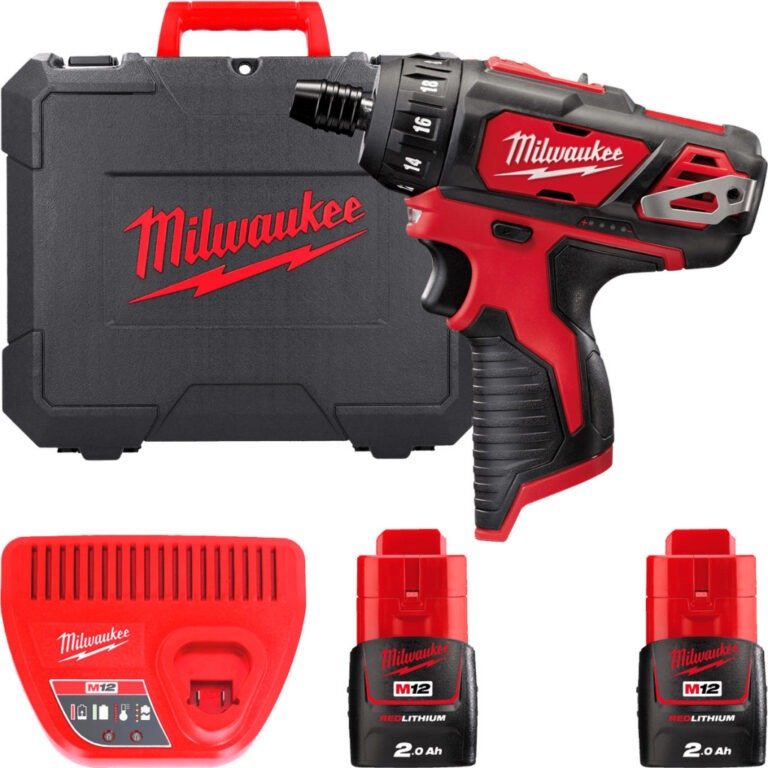 Milwaukee M12 BD-202C Accu Subcompactschroevendraaier 12V 2.0Ah Li-Ion M12™ in koffer - 4933441900
