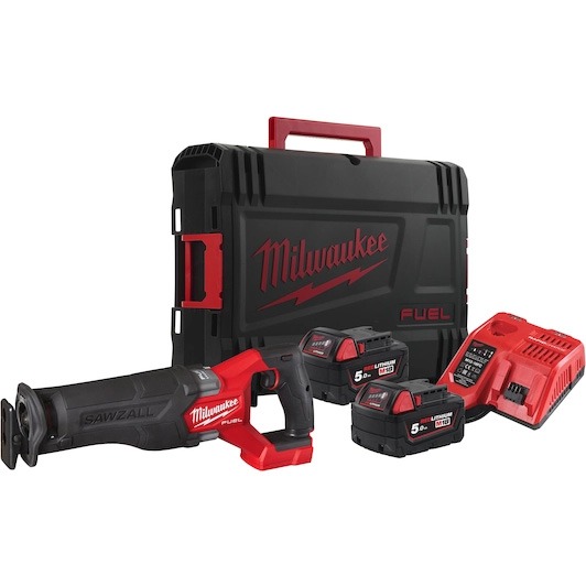 Milwaukee M18 FSZ-502X Accu Reciprozaag 18V 5.0Ah in HD-box - 4933478291 afbeelding 1
