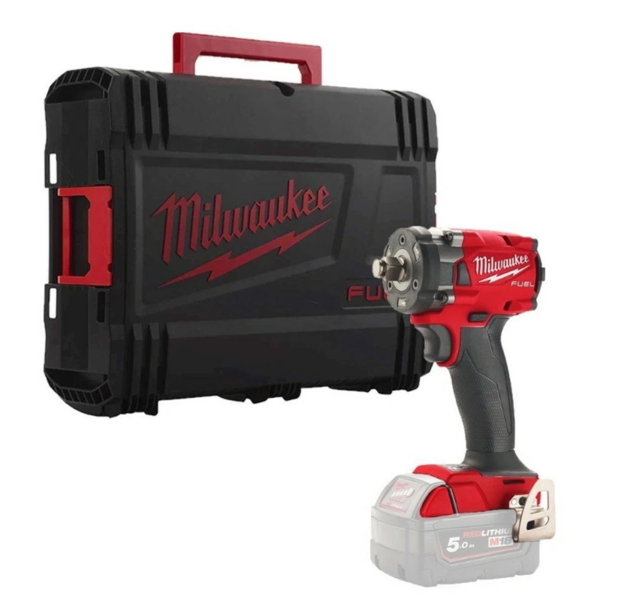 Milwaukee M18 FUEL™ FIW2F38-0X Compacte accu slagmoersleutel 339Nm 3/8" frictiering 18V Basic Body in HD-Box - 4933478650