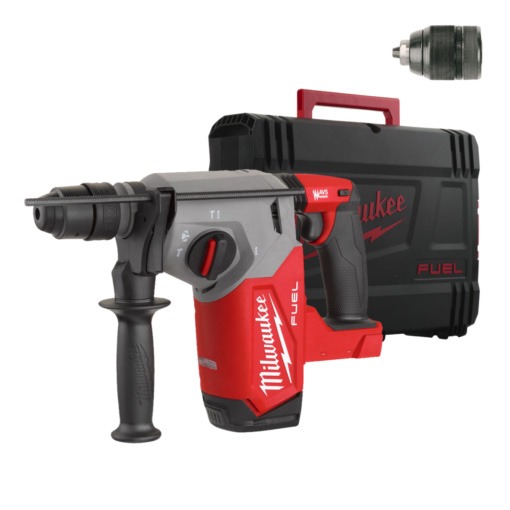 Milwaukee M18 FUEL™ FHX-0X Accu combihamer SDS-Plus 2,5J + snelwisselboorkop 18V Basic Body in HD-Box - 4933478888 afbeelding 1