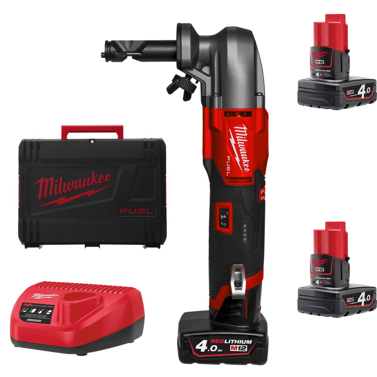 Milwaukee M12 FUEL™ FNB16-402X Accu knabbelschaar 1,6mm 12V 4.0Ah in HD-Box - 4933479619 afbeelding 1