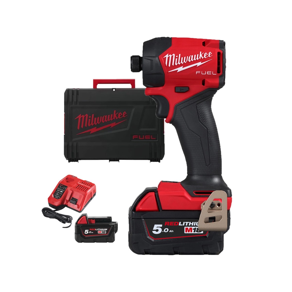 Milwaukee M18 FUEL™ FIDRQ-502X Accu hydraulische slagschroevendraaier 113Nm SURGE™ 18V 5.0Ah in HD-Box - 4933498912
