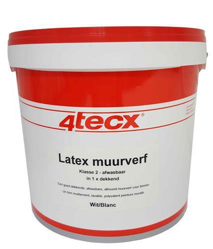 4tecx Muurverf klasse 2 afwasbaar superdek 5L - 4039000280 afbeelding 1