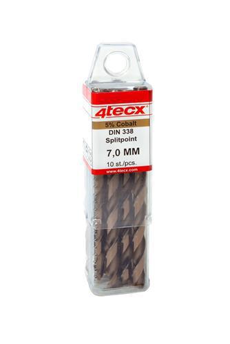 4tecx Metaalboor HSS Cobalt 6mm VE=10 - 4027005838 afbeelding 1