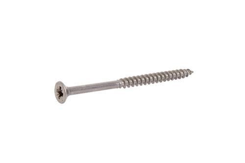 4tecx Platverzonkenkopschroef Pozidriv RVS 4x50 Voldraad - VE=200 - 4095400174 afbeelding 1